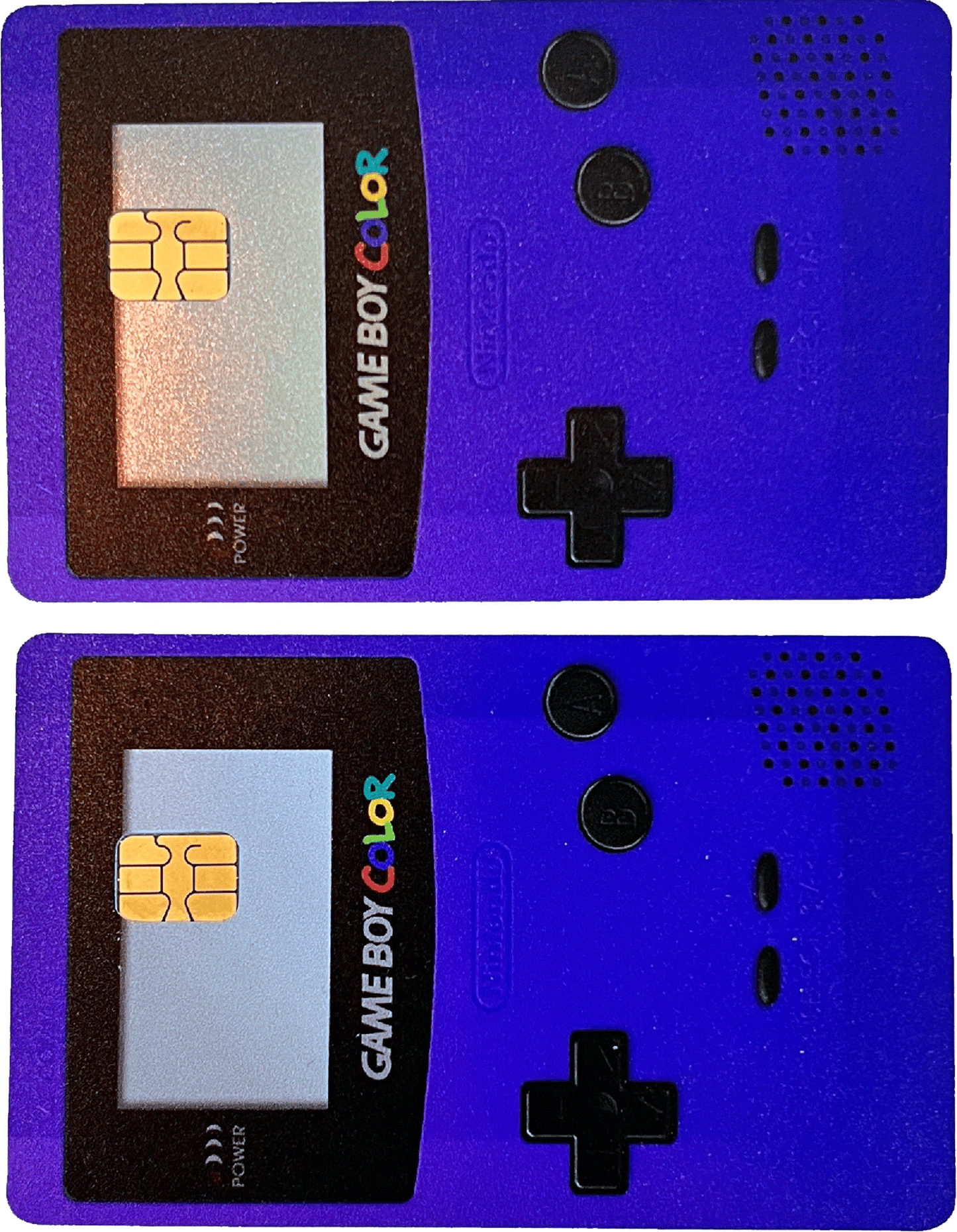 Retro Game Device Purple Card Skin (2pcs)