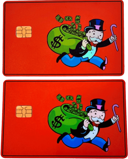 Monopoly Man Card Skin (2pcs)